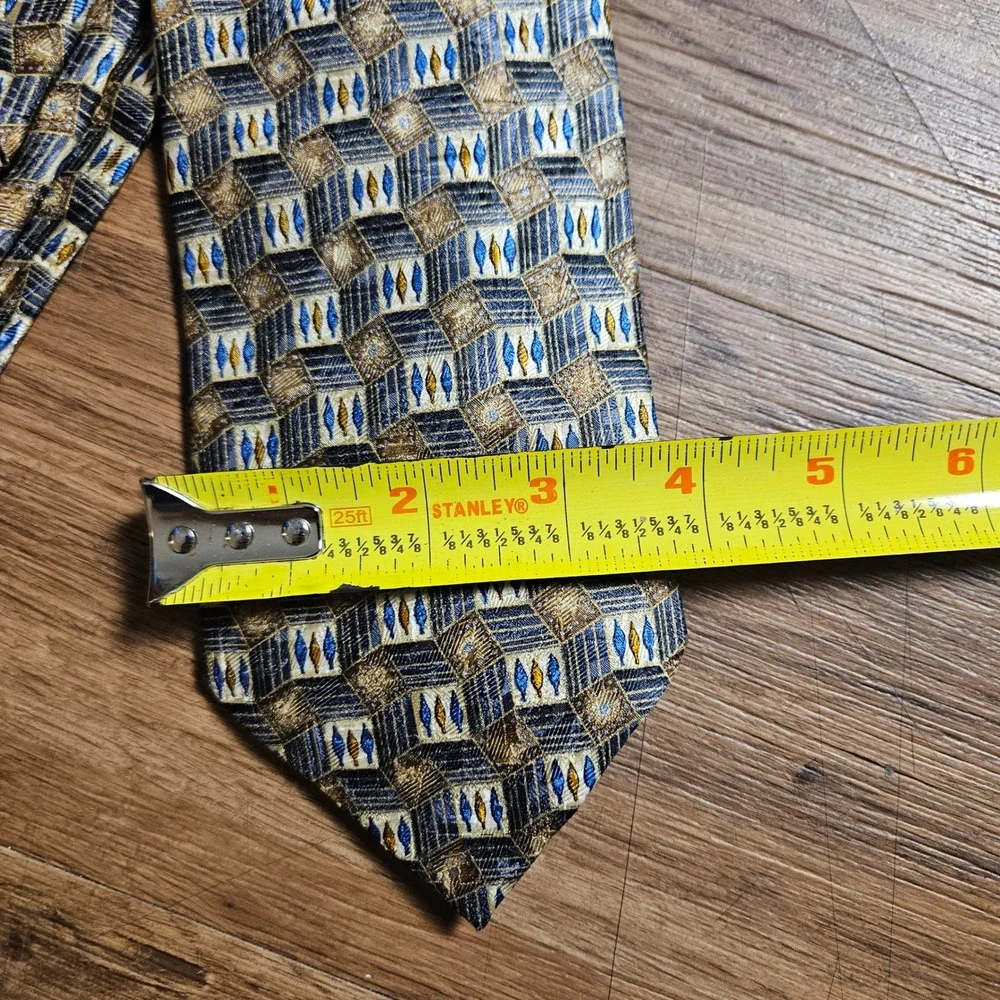 Ermenegildo Zegna Silk Jacquard Tie M. Penner Necktie Quiet Luxury Retro Classic